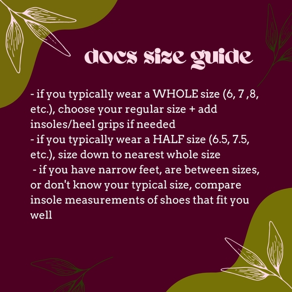 Docs size guide - Picture 3 of 5